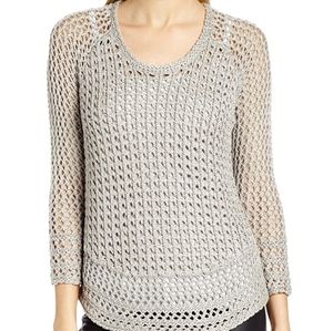 Brand New Lucky Brand Marisa Metallic Sweater Med